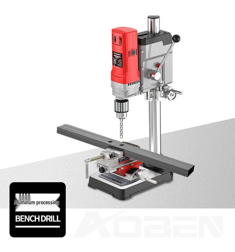 220V Mini Industrial Bench Drill Press - High Precision Multifunctional Turret Machine