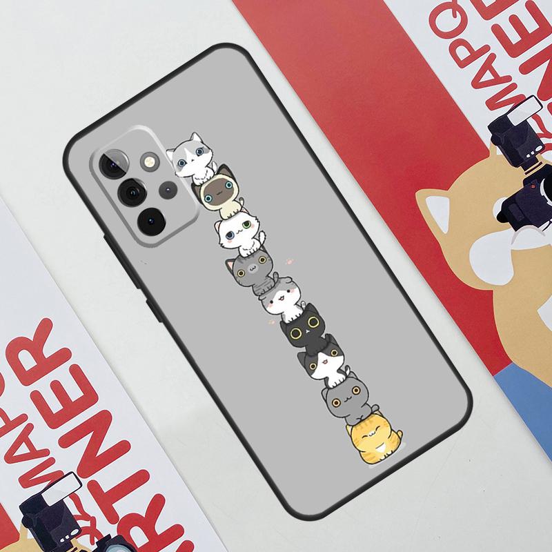Funny cute cats Case For Samsung Galaxy A53 A16 A26 A36 A56 A55 A35 A15 A52 A32 A12 A33 A13 A14 A34 A54 A17