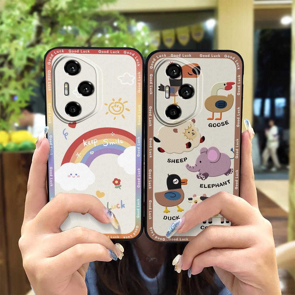 Cover Full wrap Phone Case For Honor300-Pro Soft case Durable protective Silicone Anti-knock Back Cover Cute Anti-dust