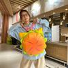 2025 Summer Cute Hamburger Cartoon Backpack for Women - Large Capacity, Double Shoulder Bag