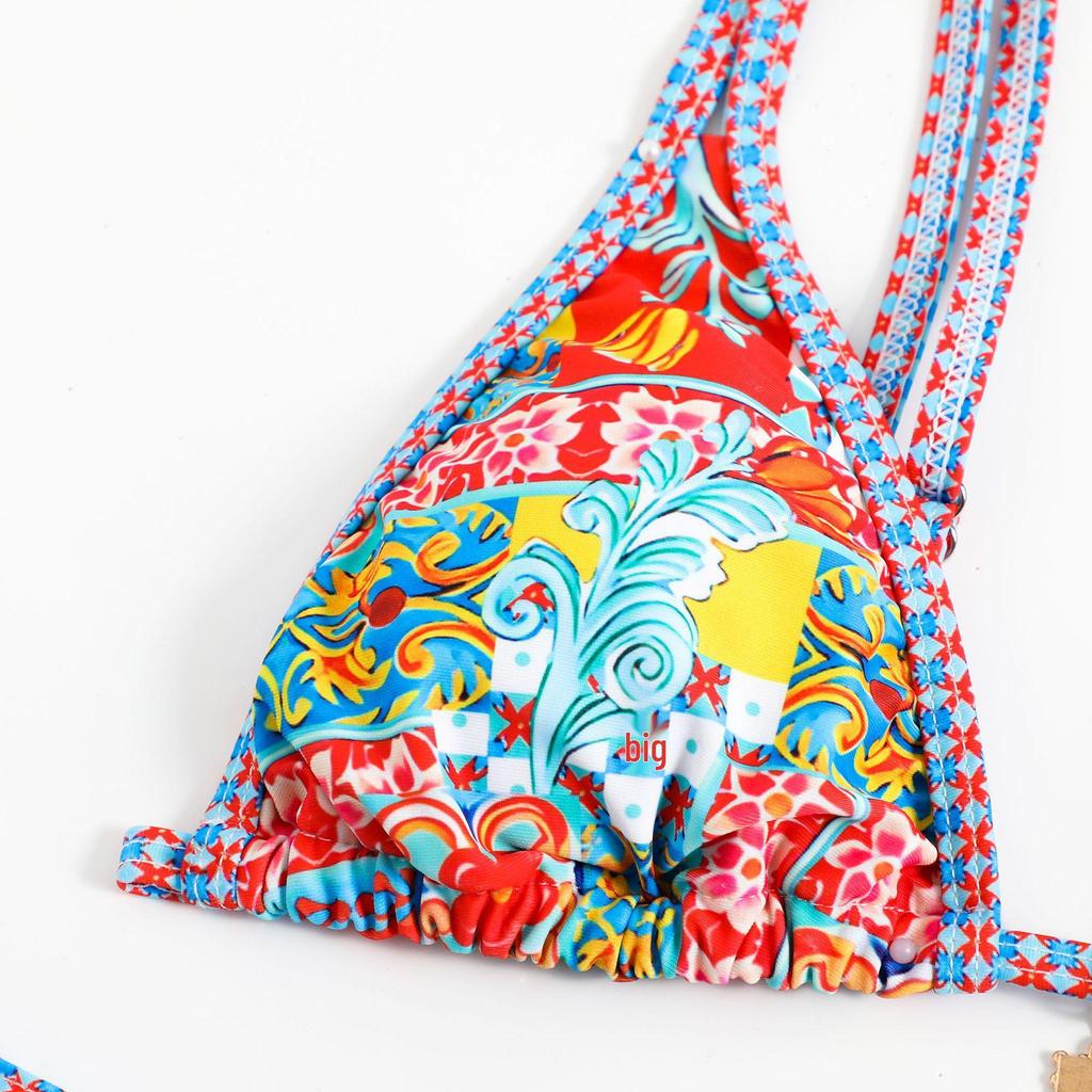 2025 Sexy Printed Bikini Swimsuit - European & American Fashion for Women