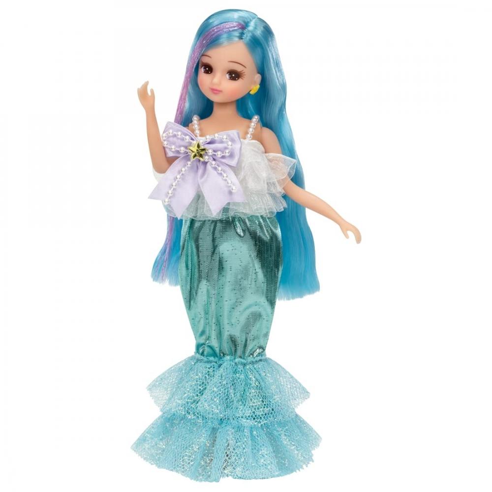 TAKARA TOMY Licca-chan Dream Fantasy Triple Change Mermaid Princess Dress-up Toy for Ages 3 and Up
