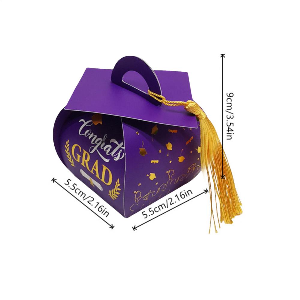 Graduation Box Graduation Party Box 2025 With Tassels Grad Hat Centerpieces Candy Holder Containers Bulk For Middle High School
