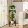 Bamworld Flower Stand, 2-Tier Indoor Plant Stand, Planter Stand, Outdoor Plant Stand, Pot Stand, Garden, Balcony, Stylish