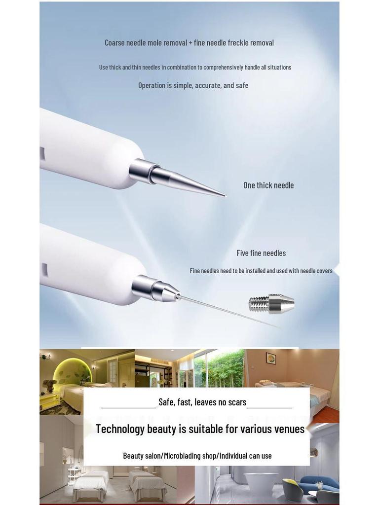 Park Si-yeon Laser Freckle & Mole Removal Pen for Home and Salon Use – Tattoo & Eyebrow Removal Device