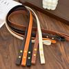 2 Piezas Color Sólido Desmontable Correa de Bolso de Cuero PU Manija de Reemplazo DIY Accesorios para Bolsos de Hombro Correa de Bolso de Mano Correa Banda Manija