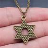 25 Stile Je Menora Davidstern Hexagram Anhänger Halskette Choker Charme Fabrikpreis Schmuck
