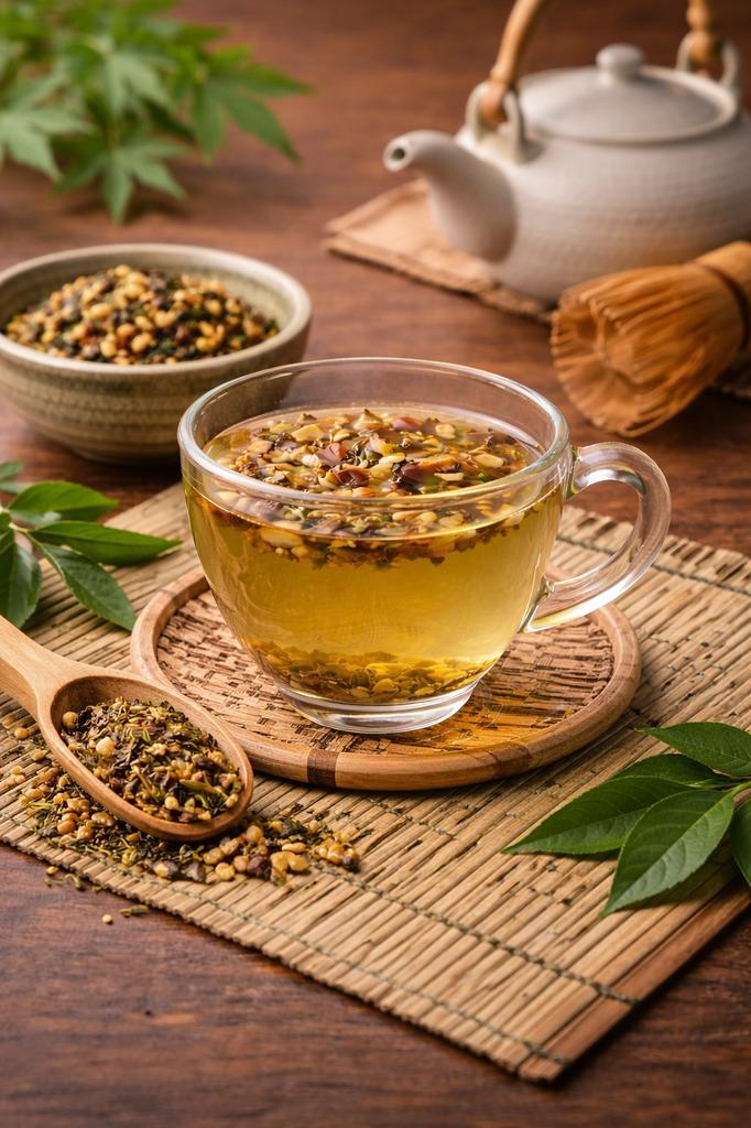Herbata zielona japan genmaicha 200g tisania tradycyjna herbata japońska