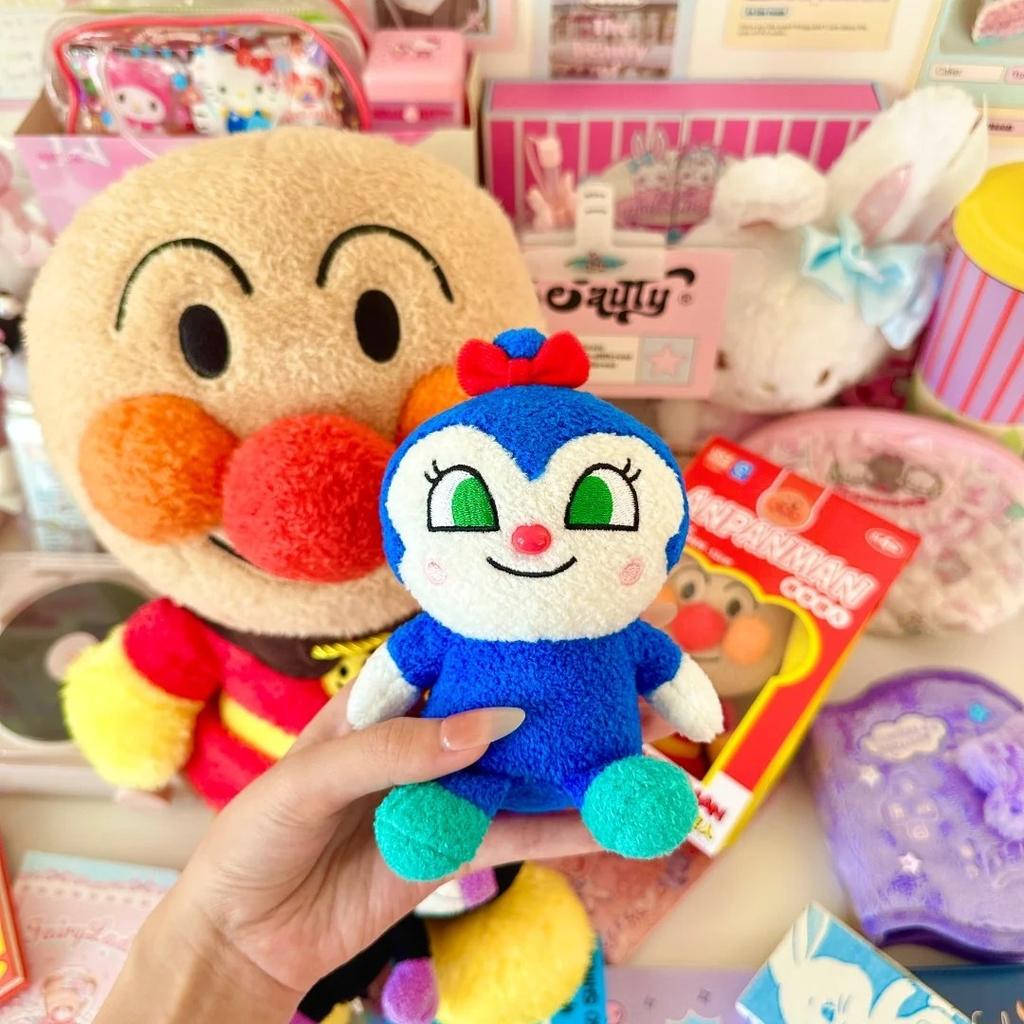 Anpanman Jam Ojisan Cute Sitting Plush Toys Doll Anime Action Figures Pendant Room Decoration Birthday Peripheral Keychain Gifts