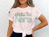 Floral Nana T-Shirt, Spring Garden Botanical Design, Butterflies Tee