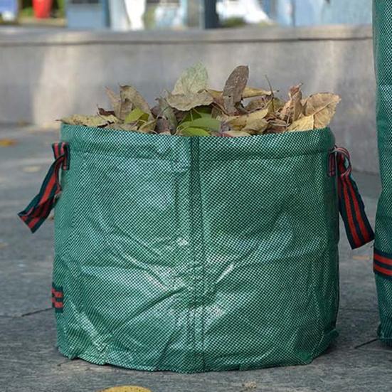 Leaf Collection Bag 13 Gal/32Gal/72 Gal Reusable Yard Waste Bag Heavy-Duty Upright Leaf Collector with 4 Handles for Lawn Garden Maintenance