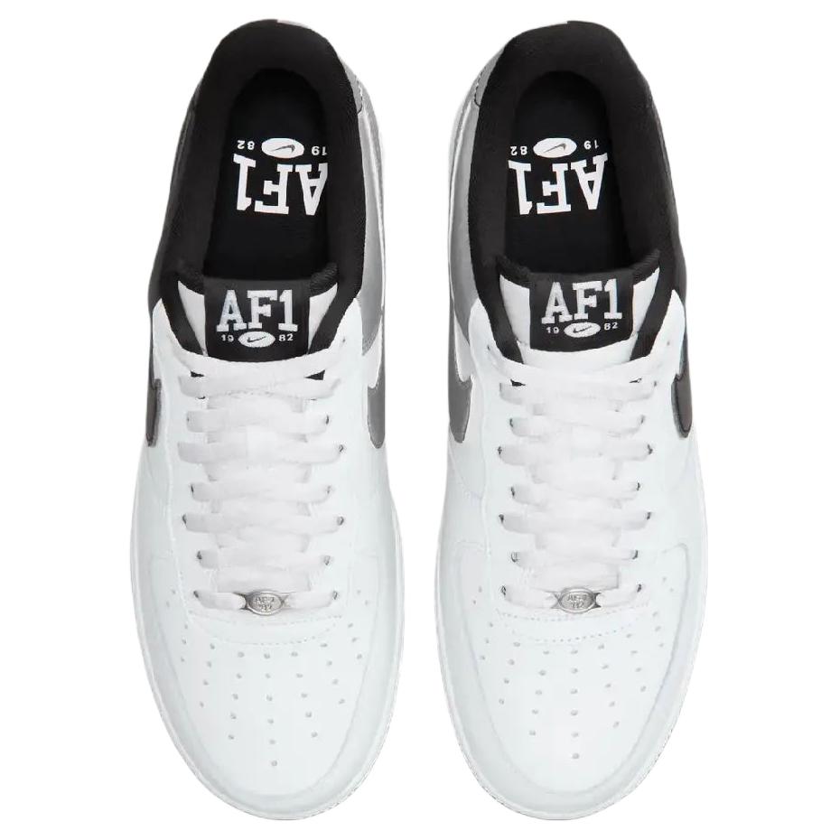 Nike Air Force 1 Low 07 LV8 White Black Metallic Silver Unisex Sneakers Summit-White Gum-Yellow IB6847-100