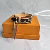 Dog Collar Leash Set Small Medium Dogs Cats Leather Pet Chain Fashion Accessory