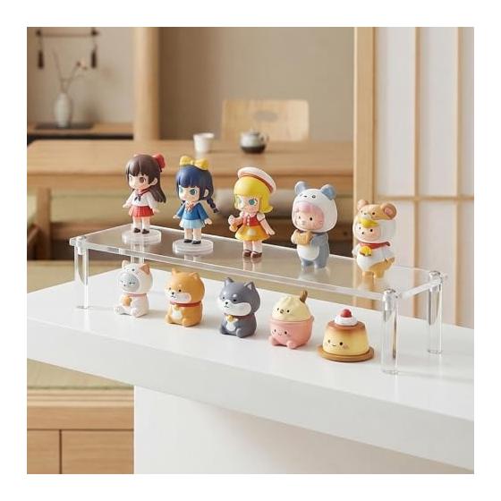 Acrylic Stand Figure Display Display Stand Tiered Stage Showcase Storage Acrylic Collection Tiered Display Base Showcase Hobby Supplies Storage (30cm