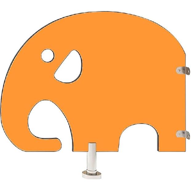 Напольная туалетная перегородка для приватности, настенный детский писсуарный экран, перегородка для туалета в детском саду, водонепроницаемая 60*80cm оранжевый