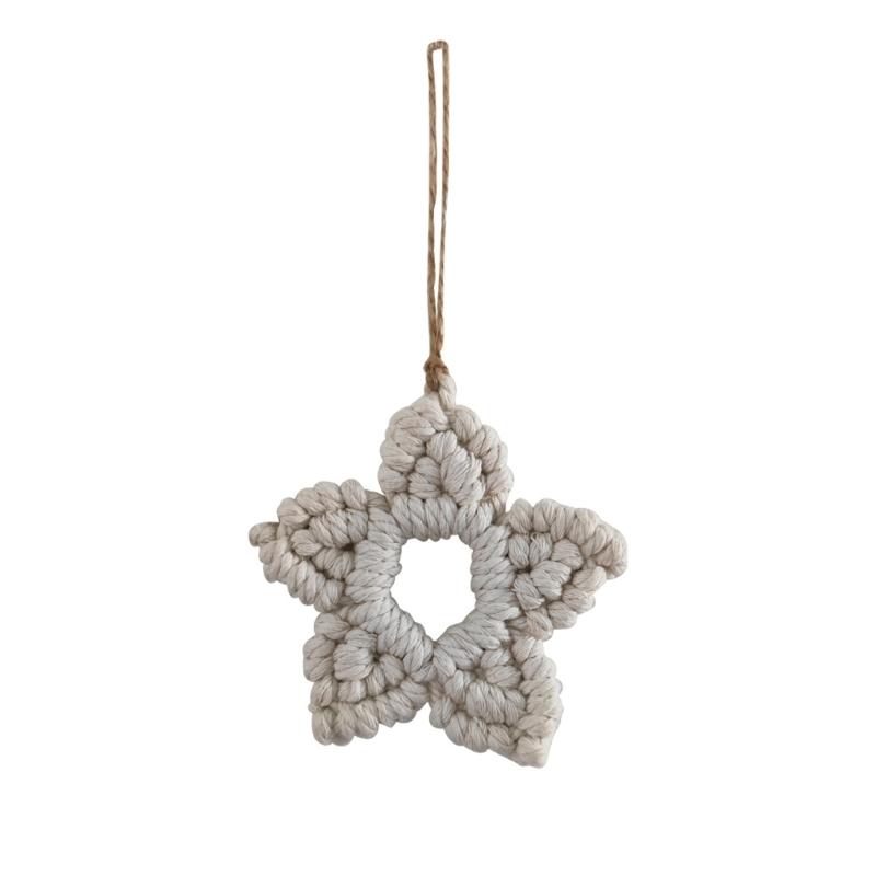 

Handwoven Christmas Star Pendant Woven Handmade New Year Wedding Holiday Party 1
