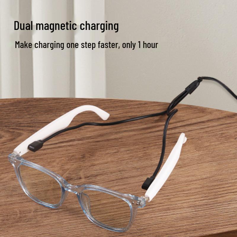Unisex Smart Bluetooth Glasses with Color-Changing Lenses, Music, Calls & Anti-Blue Light for Office