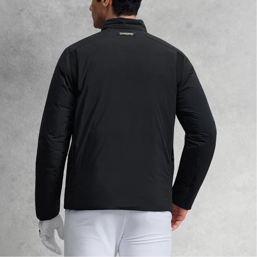 FILA Golf Series Classic Versatile Lightweight Warm Soft Stretch Stand Collar Down Jacket Men outerwear A11M545928FBK