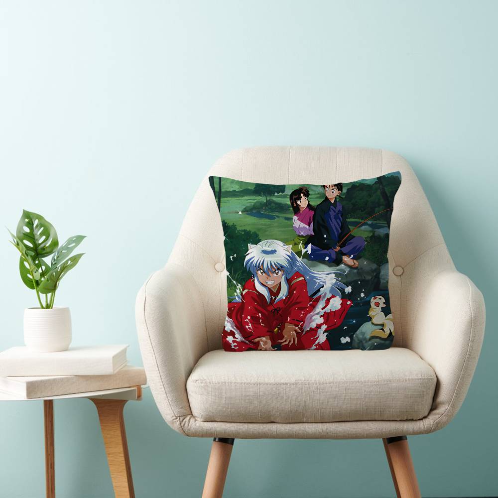 Inuyasha Anime Personalized Pillow Dust Cover Bedroom Kids Party Decoration Pillowcase Birthday Children Gift