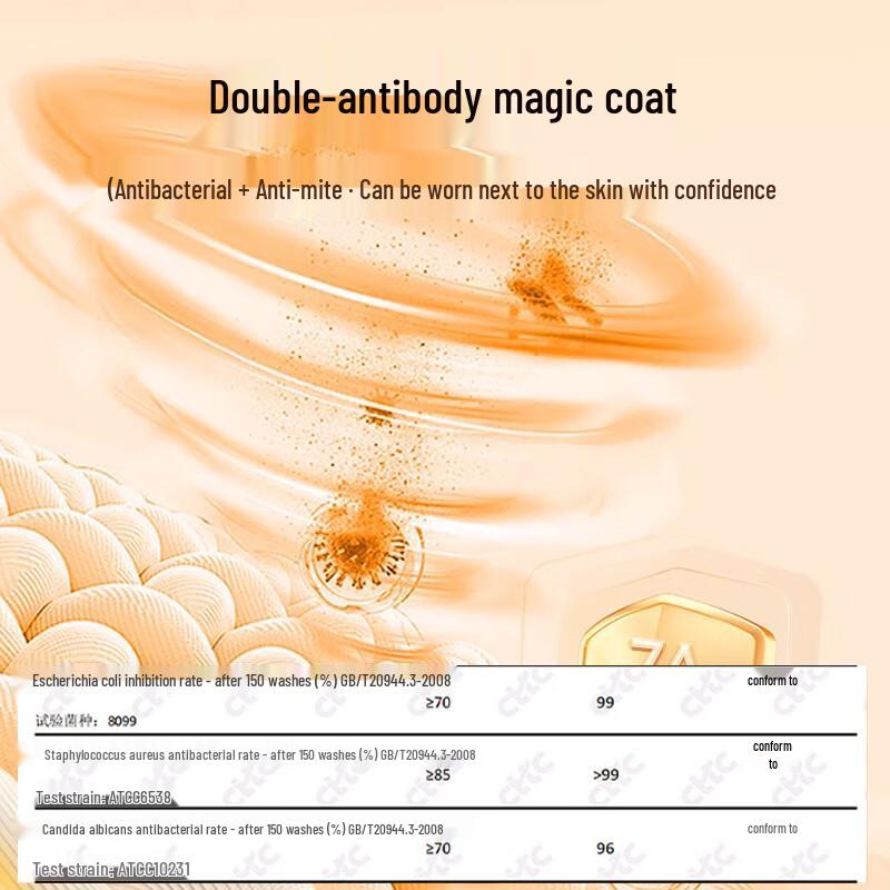 Langsha Women's 7A Antibacterial Pure Cotton Mock Neck Thermal Set