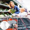 Portachiavi Gettoniera Carrello della Spesa Riutilizzabile in Acciaio Inossidabile per Supermercato, Portachiavi Gettoniera Carrello, Portachiavi Moneta Chiave di Rilascio Rimovibile