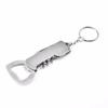 3 In 1 Keychain Beer Bottle Opener Stainless Steel Portable Red Wine Beer Bottle Opener Foil Cutter  Kitchen Tool