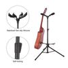 uxcell Double Guitar Stand for Electric Acoustic and Adjustable Tripod Guitar Stand 2 Guitar, Guitar, Bass, Self-Locking (Holds Guitars)