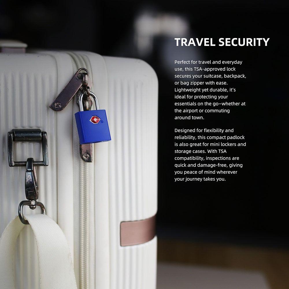 Zinc Alloy Luggage Lock Mini Security Padlock Portable Cabinet Lock for Travel