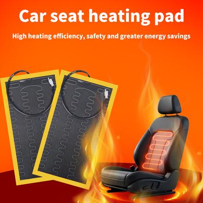 12V Carbon Fiber Automotive Seat Heating Element - Universal Type - No Drilling Required - Winter Insulation
