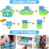 Outdoor Beach Mesh Bag Children Sand Away Foldable Portable Kids Beach Toys Clothes Towel Bag Toy Storage Sundries Organiser Bag