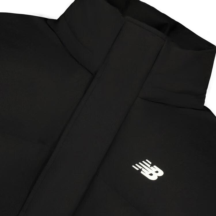 Men's New Balance Down Jackets Unisex Black Detachable Hood Moderate