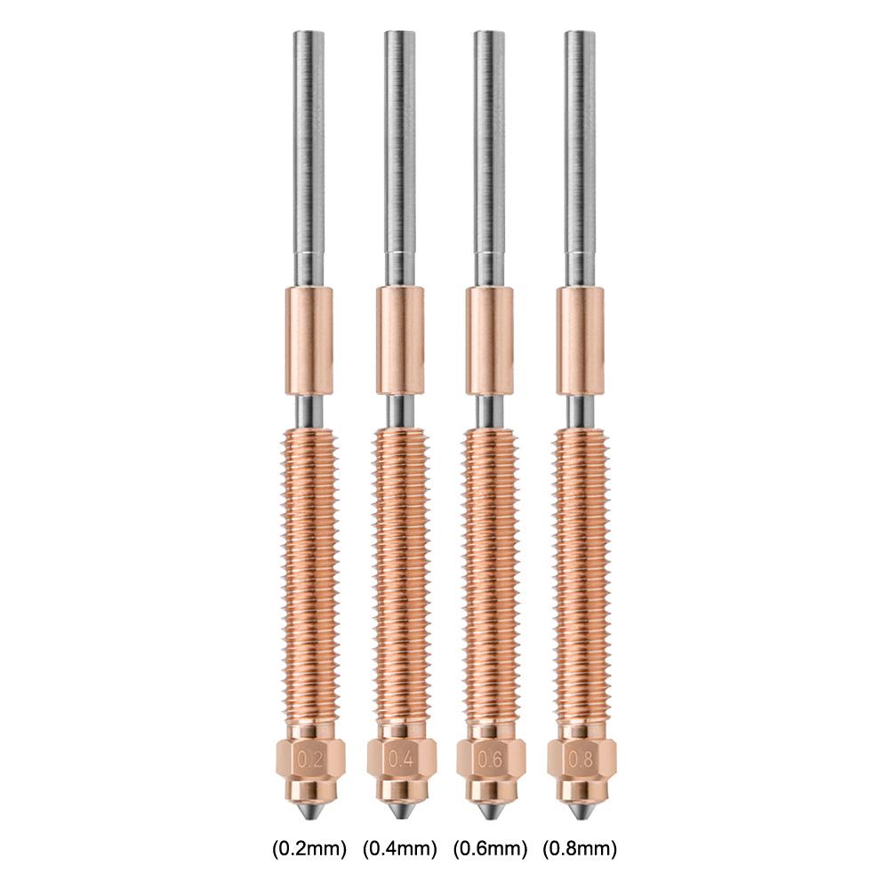 Quick-Swap Nozzle 0.2/0.4/0.6/0.8mm All-Metal Integrated Nozzle High Speed Printing Nozzle for Creality K2 Plus 3D Printer Acces