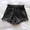 Light Blue Denim Shorts Women's Summer Thin Loose Thin Show High A Word Wide Legs All Match