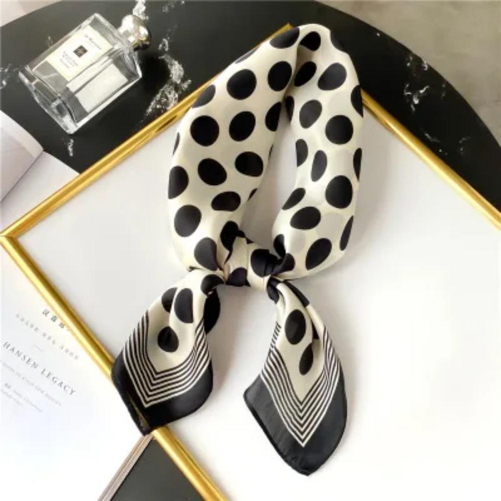 2025 Summer Luxury Brand Silk Scarf Square Women Shawls And Wraps Fashion Office Small Hair Neck Hijabs Foulard Scarves 70*70cm