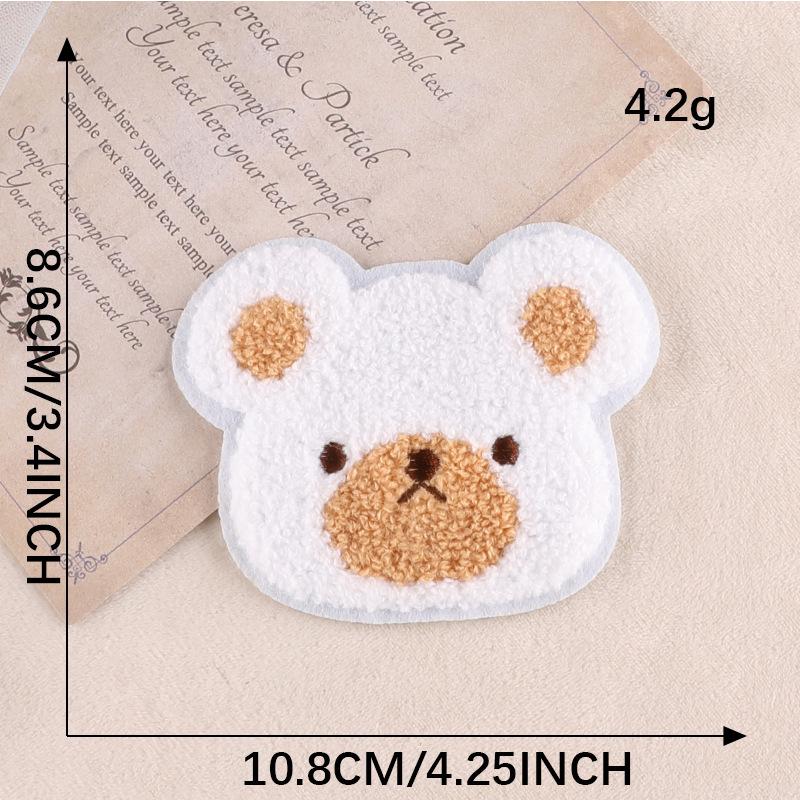 Chenille Cartoon Bear & Penguin Embroidery Patch - Clothing Accessories