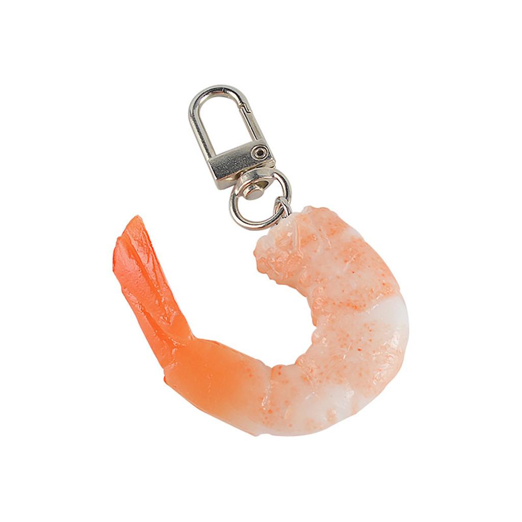 Simulated Shrimp Keychain