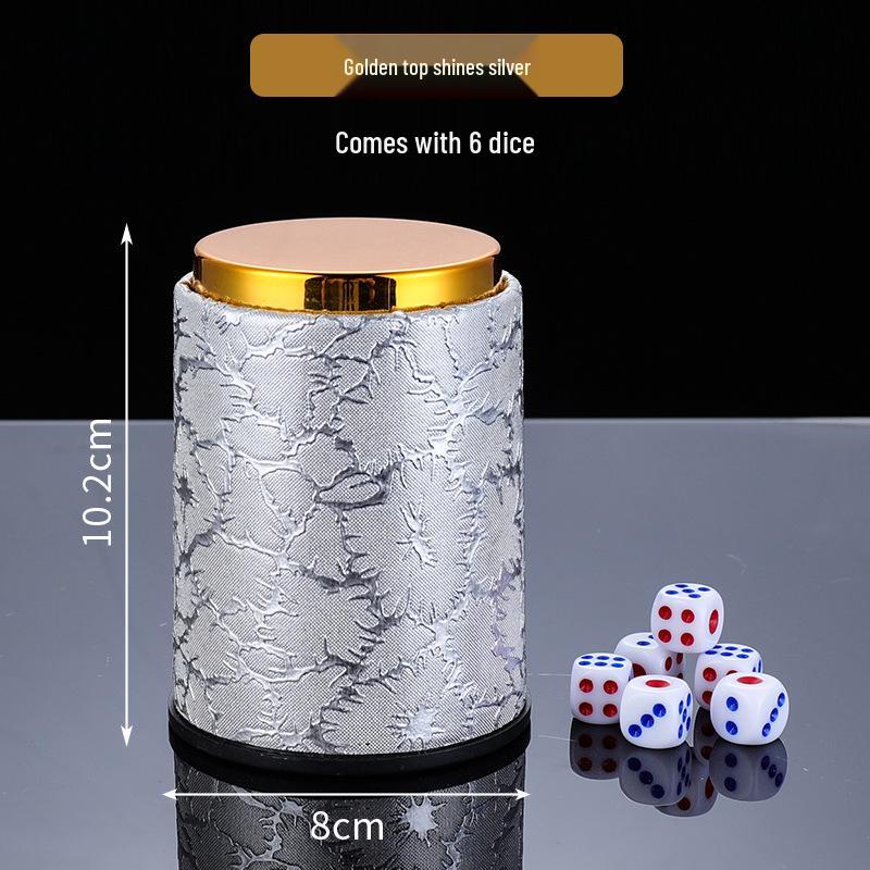 High-Grade Leather KTV Dice Shaker Cup for Bars and Nightclubs