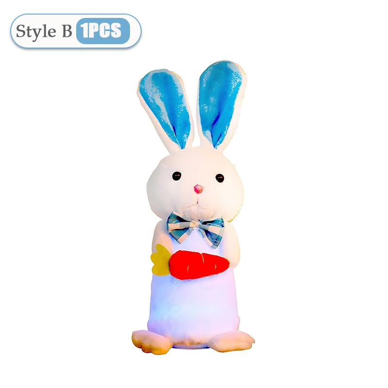 

1-3 PCS New Year Easter Glowing Bunny Doll Small Rabbit Ornament Gift Home Decoration Festive Holiday Accent Display