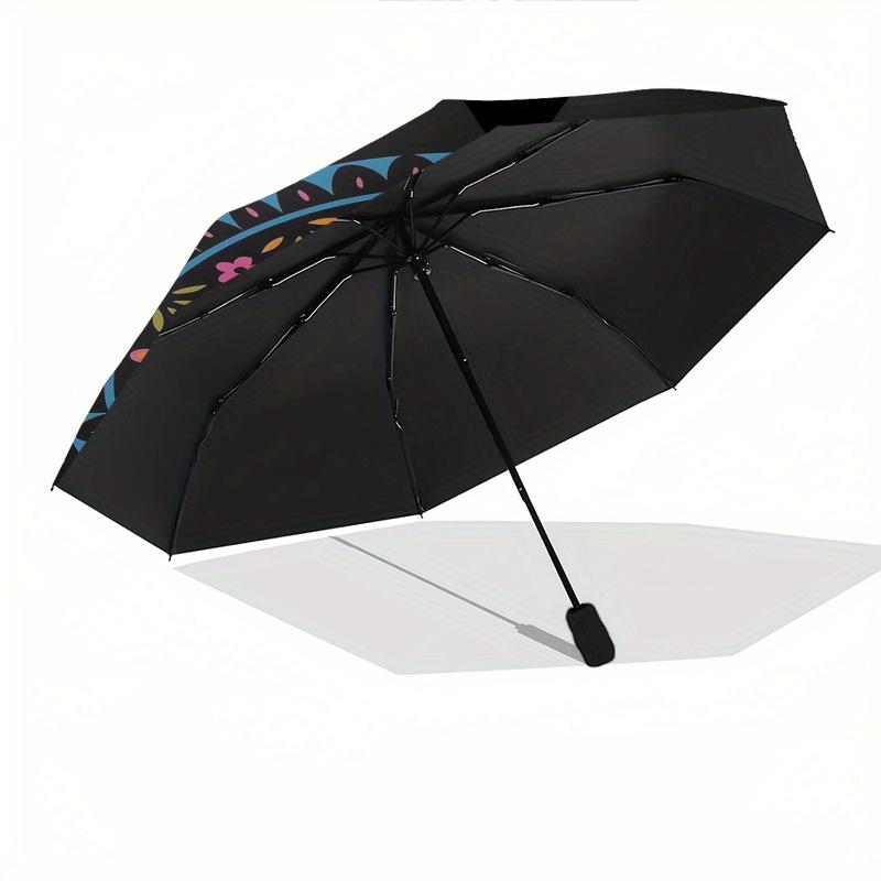 1pc Coco Automatic Folding Umbrella: Compact 8-Bone Design Cartoon Outdoor Travel Companion, Business Umbrella, Christmas Valentine's Day Bi