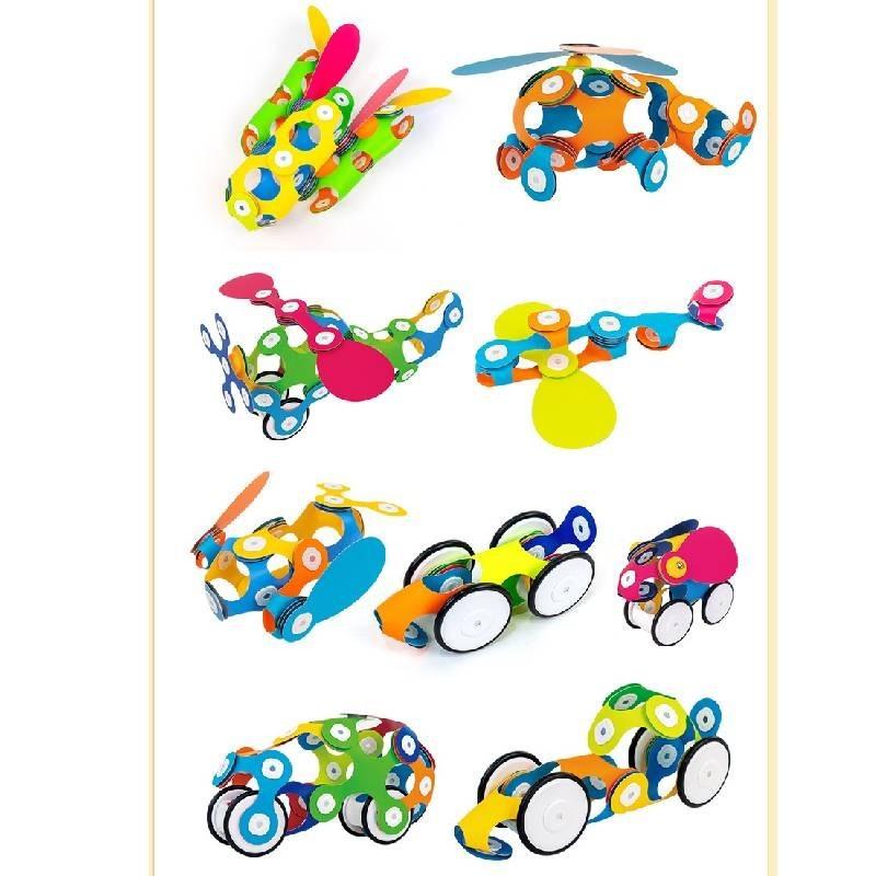 Rainbow Magnetic 3d Building Blocks Set For Kids Educational Toy Girls Boys