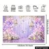 2D Red Rose Floral Backdrop, Romantic Flower Wall for Studio & Event Decoration