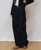 Deketeuumeon [Velvet Denim]Velvet Wide Jeans Dcwpt018Black
