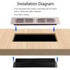 2Pcs Furniture Cabinet Ventilation Decorative Cover Double Layer Air Vent Ventilation Grille Wardrobes Fitting Enduring