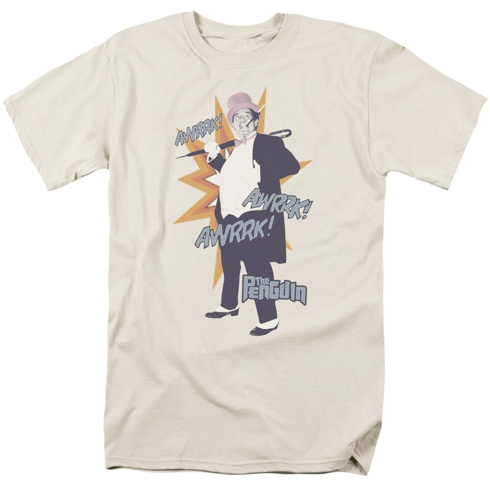 26 Classic Batman Penguin T Shirt Mens Licensed Classic TV Merchandise Cream Unisex T-Shirt XXL