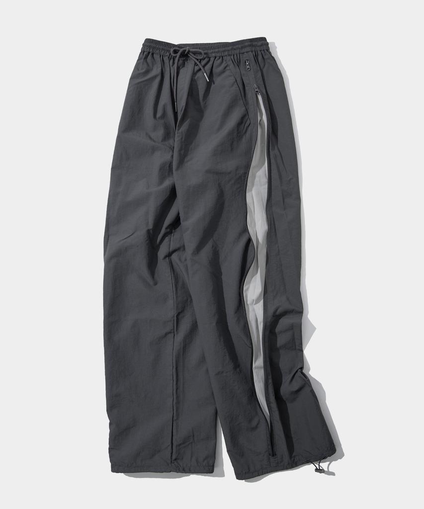 BLACK MOMENT Utility Dart Nylon Side Zip Elastic Pants