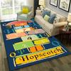 Hopscotch Child Digital Games Boy Girls Carpet Rug for Home Living Room Bedroom Sofa Doormat Decor,Non-slip Floor Mat