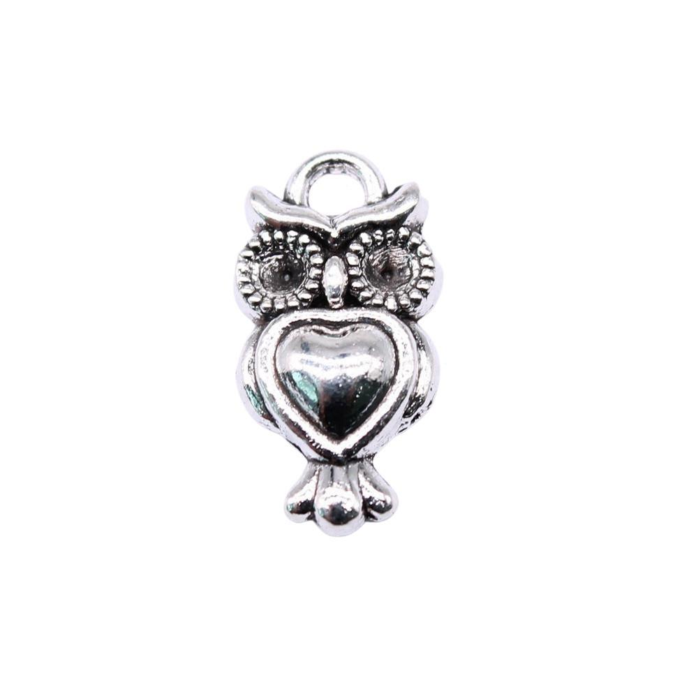 Owl Charms Mini Antique Alloy Pendants For Animal Themed Jewelry Making