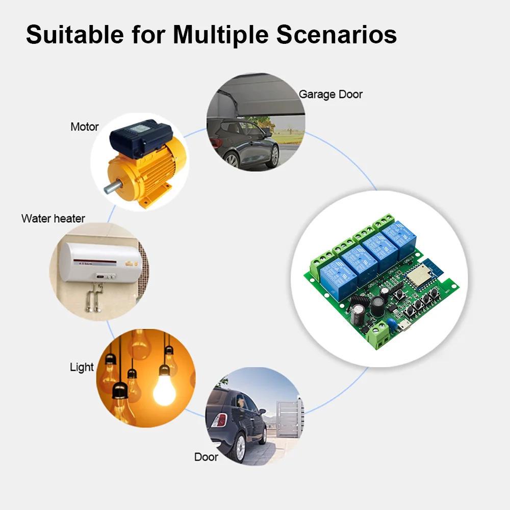 Graffiti Smart WiFi Relay: Jog, Self-locking, Interlocking, Timing, Remote Control Module