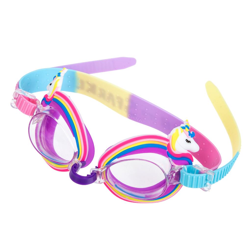 Children's Swimming Goggles Kids Swim Goggle Anti Fog Cartoon Design Safe Eyes Skin Clear View Portable Waterproof