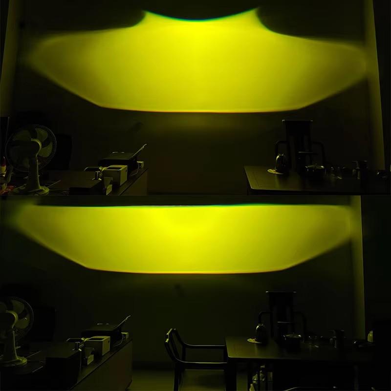2.0 Universal Bi-led Fog Lights HD Lens White Light Yellow Light 12V Car LED Fog Lamps Projector Lens Waterproof